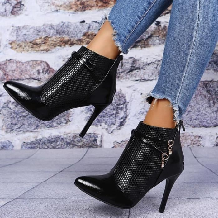 Bottine pointu femme cheap