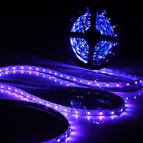 Bande LED UV/violet 16 Pieds Lumière Noire Pour Bateau Et Pêche - 12V, étanche IP68, 300 LEDs