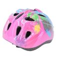 7pcs enfants patinage vélo équipement de protection mis casque de sécurité genou coude poignet pad (enfants colorés roses)-2