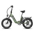 Vélo Électrique avec double batterie - Fafrees FF20 Polar Fat Bike- 48V 20.8Ah Portée maximale 160 km - 20*4.0 Gros Pneus -vert-2