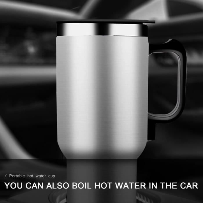 Tasse chauffante pour voiture électrique, 12V, 500ml, pour le café