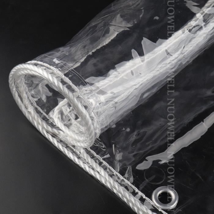 Bâche transparente imperméable en tissu Pe Matériau Canopy Tente