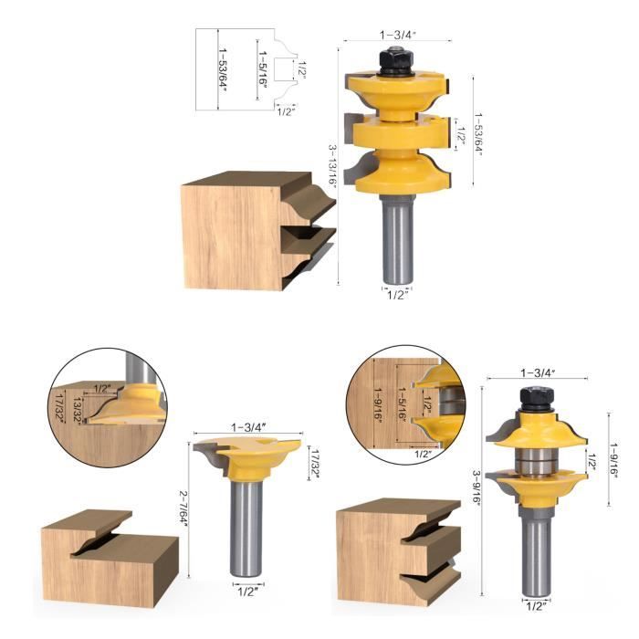 4 pièces/ensemble mèche à bois séparateur de bois forets métriques foret  étagé bouchon à bois