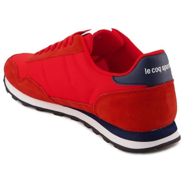 Baskets LE COQ SPORTIF ASTRA Rouge Talon plat Lacets
