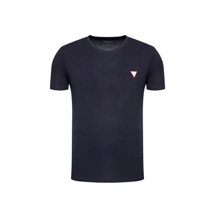 T shirt Guess Homme core Bleu Coton