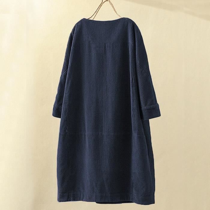 Robe en velours cotelé clearance