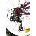Vélo VTT 26'' Femme - Cadre Tout Suspendu - Double freins à disques - 21 Vit. - Poignée à Gâchettes & dérailleur Shimano-3
