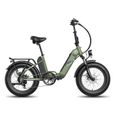 Vélo Électrique avec double batterie - Fafrees FF20 Polar Fat Bike- 48V 20.8Ah Portée maximale 160 km - 20*4.0 Gros Pneus -vert-3