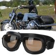 Fdit lunettes de moto Lunettes d'équitation coupe-vent lunettes de protection des yeux sangle réglable universelle pour moto-3