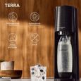 SodaStream TERRA Machine à Eau Pétillante -Pack 2 Bouteilles 1L Compatible Lave-Vaisselle + 1 Recharge de Gaz 60L à Clipser -Noir-3