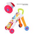 TMISHION Trotteur pour bébé Baby Walker Trolley Sit-to-Stand Walker Kid Early Learning Education Science Toddler-3