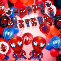 Kit/ensemble De Ballons Pour Fête D'anniversaire Spider-Man, Décoration De Fête à Thème Spider-Man, Guirlande Spider-Man, Articles De Fête Spider-Man - France