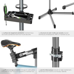 Pince Pour Pied De Vélo VAR – Modèle Atelier Mécanique Avec Pince Giratoire, Très Bon état