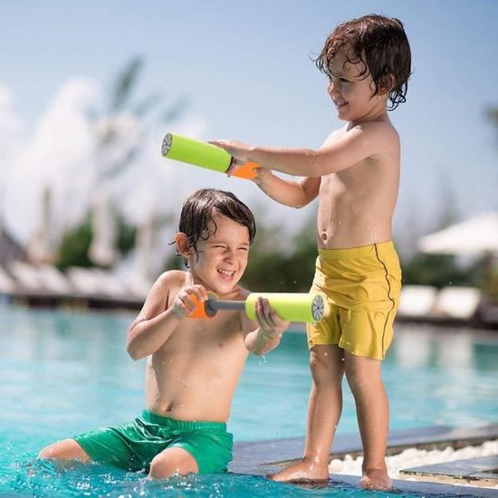 Udbrud Pistolet à Eau 6 Pièces en Mousse Colorée Longue Portée Water Blaster pour Enfants et Adultes - Idéal pour Piscine, Jardin, Plage, Fête