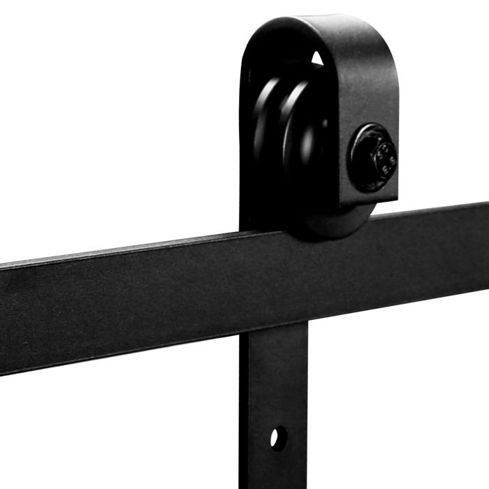 Hengda 200cm de porte coulissante Kit de Rail de porte coulissante et ...