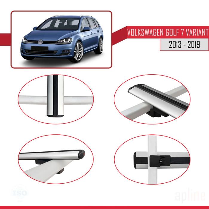 Pour Volkswagen Golf 7 VARIANT 2013-2023 Barres de Toit Railing  Porte-Bagages de voiture FLY Modèle GRIS - Cdiscount Auto