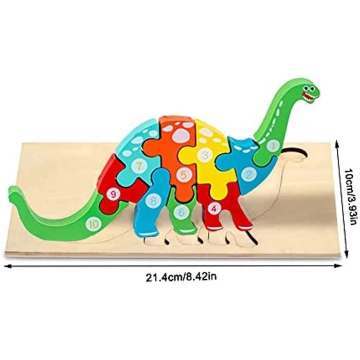 Puzzle en Bois Animaux Enfant, 4PCS Jouet Bébé 3D Puzzles Jouets