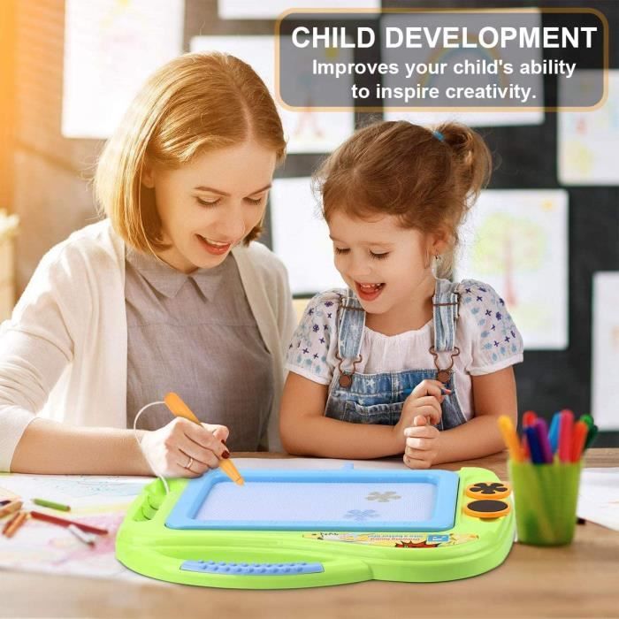 B. Toys Ardoise Magnétique LapTrec – Dessin Et Tampons Animaux, Portable, Dès 18 Mois