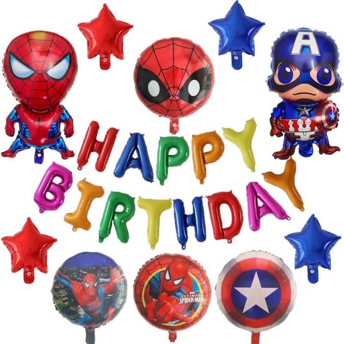 Décorations de super-héros Spiderman pour 3e anniversaire Ballons rouges  numéro 3 32 pouces  Les ballons d'anniversaire Spiderman pour les  décorations de fête prénatale d'anniversaire d'enfants (Spiderman 3e  anniversaire) 