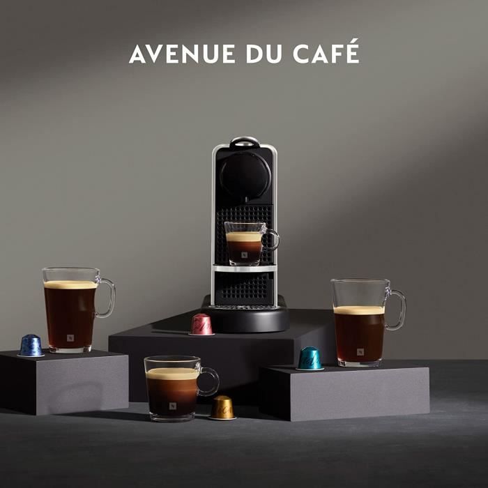 Krups Nespresso Machine à café dosettes, 4 sélections de café  programmables, Fonction eau chaude, Americano, Alerte détartrage, Cafe