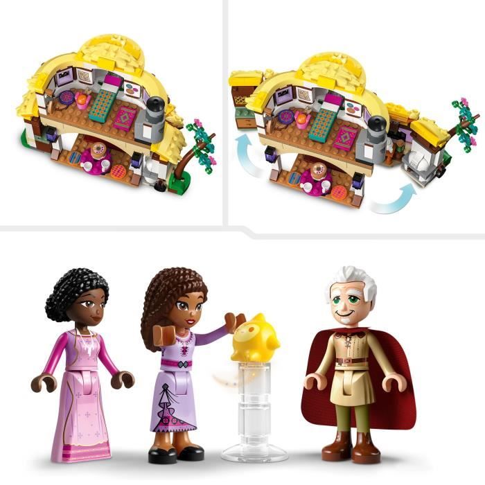 LEGO® Disney Wish 43231 La Chaumière d'Asha, Maison de Poupées avec Mini  Poupées Asha, Sakina et Sabino et Figurine Star - Cdiscount Jeux - Jouets