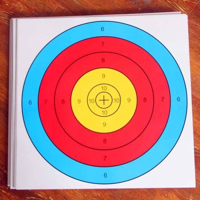 20 pièces de tir à l'arc professionnel Numéro de bague Cible Accessoires de  tir en papier