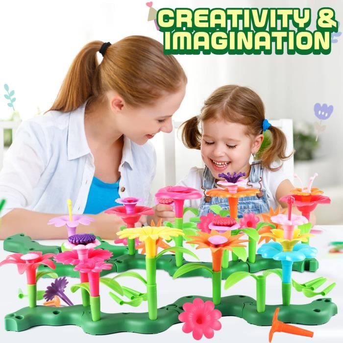 Kit De Presse à Fleurs Créative HSEAMALL – 90 Pétales, Tiges Et Accessoires Pour Bouquet DIY, Jouet Éducatif Pour Filles 3+