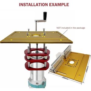 Lot De 15 Blocs De Configuration Métriques Aluminium Pour Routeur Et Scie à Table - Accessoires Bois