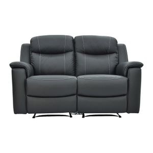 Canapé 3 places + 2 Fauteuils + Repose pied CUIR - Ameublement