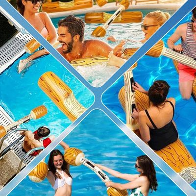 Lot de 2 hamacs de piscine, matelas gonflables, hamac flottant inclinable 4 en 1, hamac aquatique, bouées, accessoires de piscine