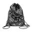 Sac De Gym Noir 36x45 cm REYOK Sac /à Dos avec Cordon de Serrage pour Homme et Femme