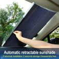 Pare-soleil rétractable pour pare-brise de voiture, Anti-UV, pliable, rideau pour vitres avant et arrière, p 65CM-0