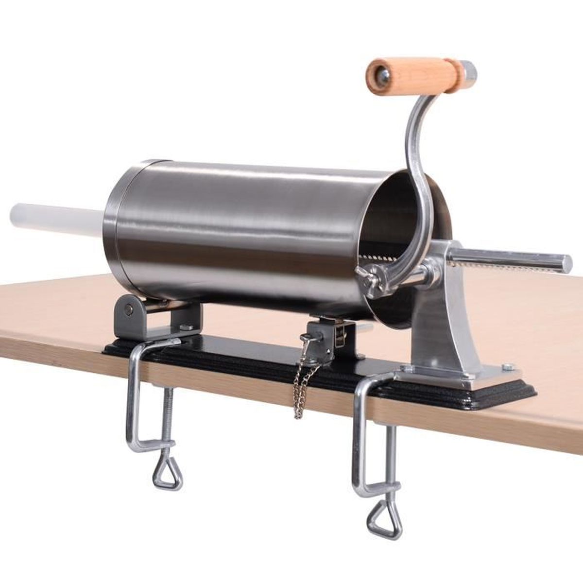 Machine à Saucisses Manuelle En Aluminium - Capacité 1kg, Avec 4 Entonnoirs Et Ventouse, Pour Saucisses Maison