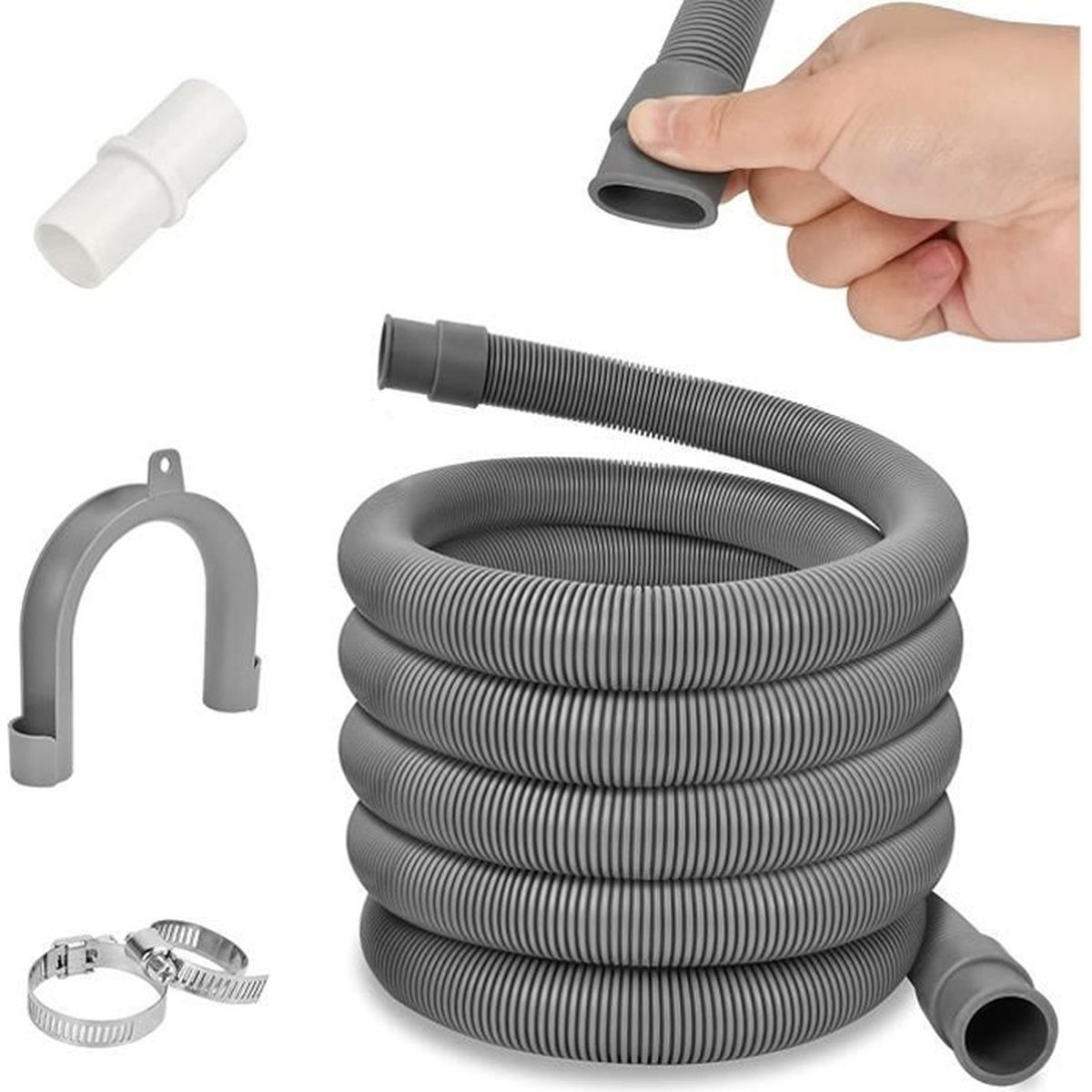 Lot De 2 Colliers De Serrage (Pinces) Pour Tuyau De Vidange Machine à Laver - Uxcell - 3cm De Diamètre