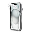 123 Coque 360 degré pour iPhone 15 6.1"- Coque protection intégrale transparente Avant et arrière - Antichoc - Yuan Yuan