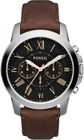 Montre FOSSIL GRANT FS4813 - Chrono Cuir Marron Homme - Vintage