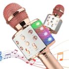 KITYTETY Microphone sans Fil Karaoké Enfants - Pour Chanter Fille Garçon Cadeaux de Noël Anniversaire - Rose