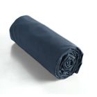 L’EFFET PAPILLON Drap housse coton luxe 160 x 200 cm bonnet 30 cm Ambre Bleu foncé