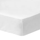 Drap housse uni 100% coton - MATT & ROSE DOUCE NUIT - Blanc - Taille : 90x190/200 cm