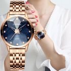CESHDUN Montre femme RMEGA - Quartz - Etanche - Analogique - Acier - Or Rose