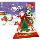 Chocolat Noel - Milka, Toblerone - 2 Calendriers de l'Avent Chocolat au Lait (400g)