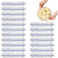 200pcs Couvercles pour Bols - épaississent Les couvertures Alimentaires élastiques Transparentes avec Fermeture élastique