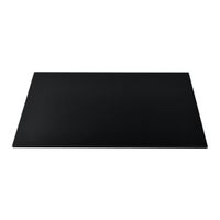 Plateau de table en verre ESG - Noir - Rectangulaire - Classique - Intemporel - 100 cm