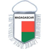 fanion mini drapeau pays voiture decoration madagascar malgache