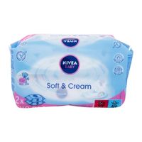 2x63 Pièces Nivea Baby Soft & Cream, Lingettes Nettoyantes