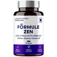 FORMULE ZEN - GABA, Griffonia (5-HTP), Millepertuis, Mélisse, Rhodiola, Vitamine B6