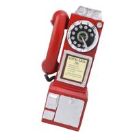 Dioche Modèle de téléphone décoratif vintage pour bar - Modèle de téléphone rétro en résine - Décoration de téléphone