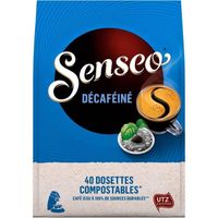 LOT DE 3 - SENSEO : Décaféiné - 40 Dosettes Cafés