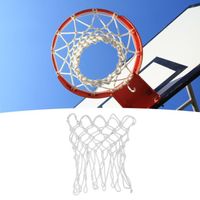 VGEBY Filet de Basket-ball Professionnel Résistant Tout Temps en Polyester Anti Whip Blanc
