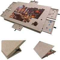 Becko - Table de puzzle inclinable avec hauteur réglable, jusqu'à 1 500 pièces, fermée avec 4